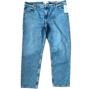 HM denim straight leg jeans plus size 24